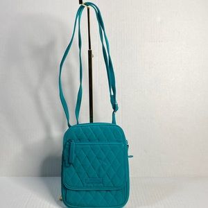 VERA BRADLEY TURQUOISE SEA CROSSBODY BAG